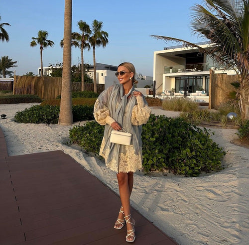 “Miss Jardin” Embroidered Voile Blouse Dress by Zimmermann