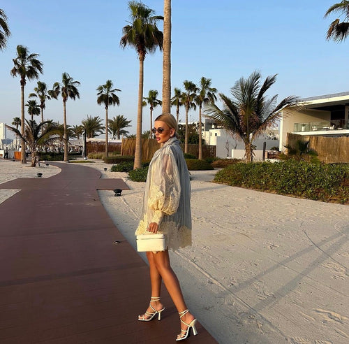 “Miss Jardin” Embroidered Voile Blouse Dress by Zimmermann