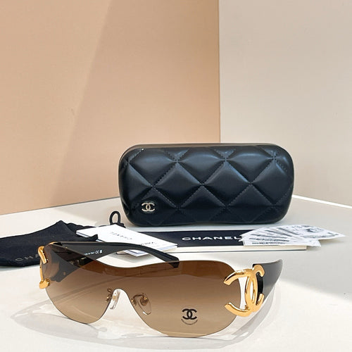 Chanel “Runway Eclipse” Oversized Shield Sunglasses