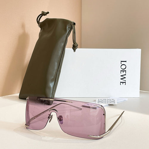 Loewe “Aviator Eclipse” Shield Sunglasses   Available in 6 Lens Colors