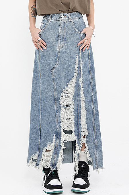 'Zumira'Denim Skirt