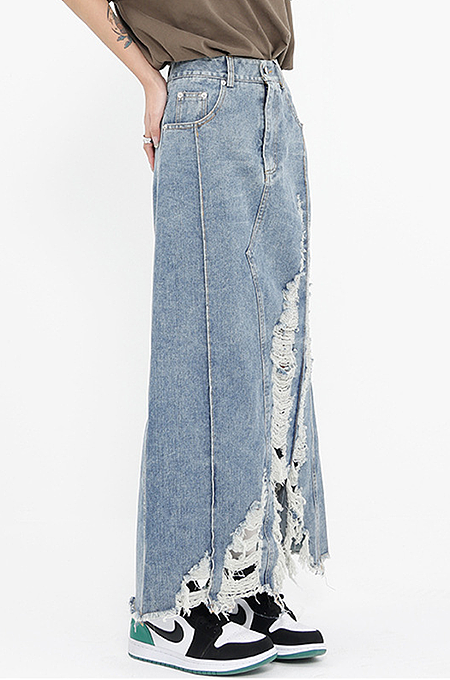 'Zumira'Denim Skirt