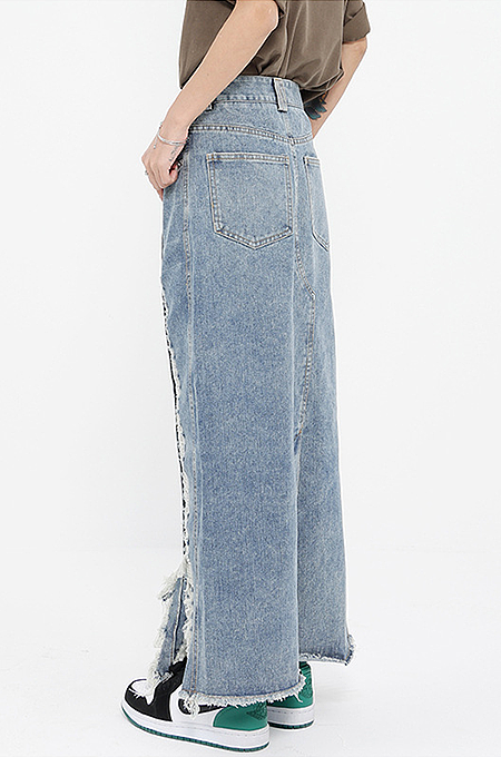 'Zumira'Denim Skirt