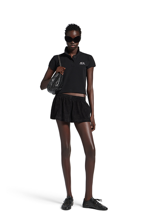 Balenciaga Crush Textured Leather Sneakers – Noir