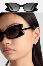 “Signature B1U” Sculpted Cat-Eye Sunglasses by Christian Dior