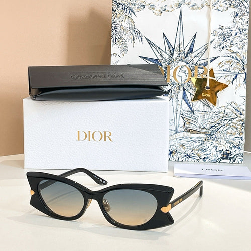“Signature B1U” Sculpted Cat-Eye Sunglasses by Christian Dior