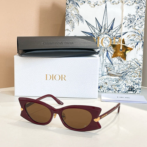 “Signature B1U” Sculpted Cat-Eye Sunglasses by Christian Dior