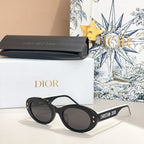 “CD Diamond Oval” Star-Studded Sunglasses by Christian Dior