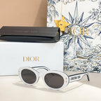 “CD Diamond Oval” Star-Studded Sunglasses by Christian Dior