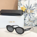 “CD Diamond Oval” Star-Studded Sunglasses by Christian Dior