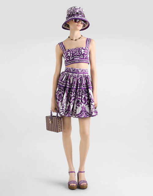 Dolce & Gabbana “Fiorentina” Majolica Bustier Top