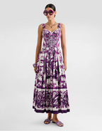 Dolce & Gabbana “Regina di Maiolica” Corset Midi Dress