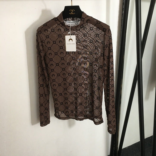 Marine Serre “Lunar Grid” Signature Mesh Top