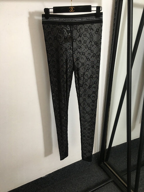 Marine Serre “Moonwave” Mesh Leggings