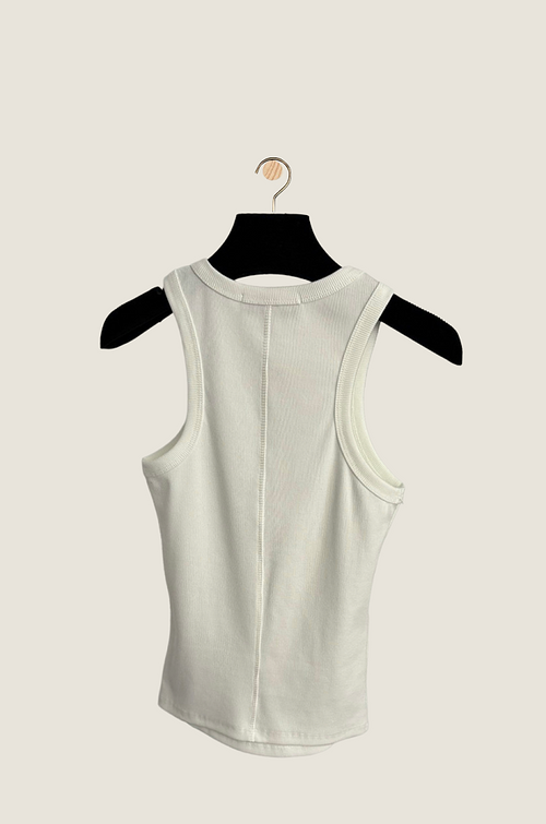 Schiaparelli “Bijoux Couture” Embellished Button Tank