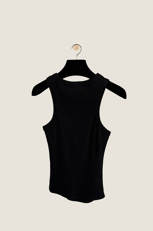 Schiaparelli “Bijoux Couture” Embellished Button Tank