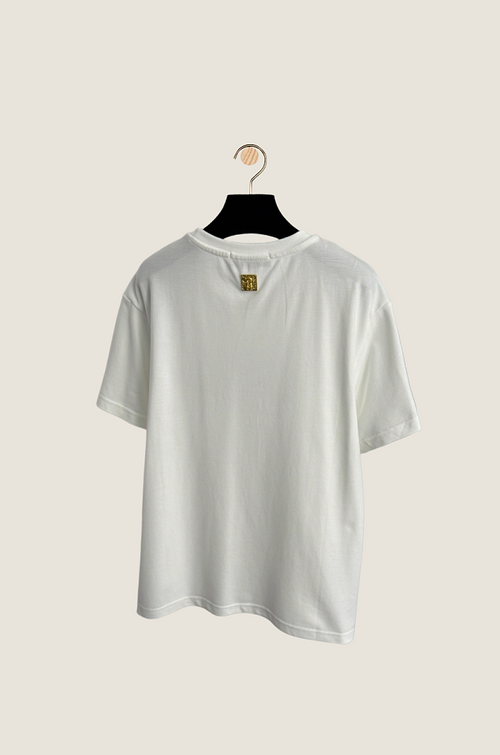 Schiaparelli “Les Yeux Dorés” Embroidered Eye Tee