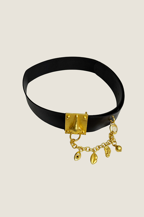 Schiaparelli “Muse d’Or” Charm Belt