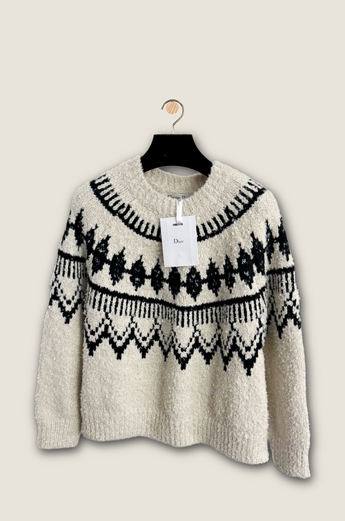 Dior “Montagne d’Hiver” Textured Wool Sweater