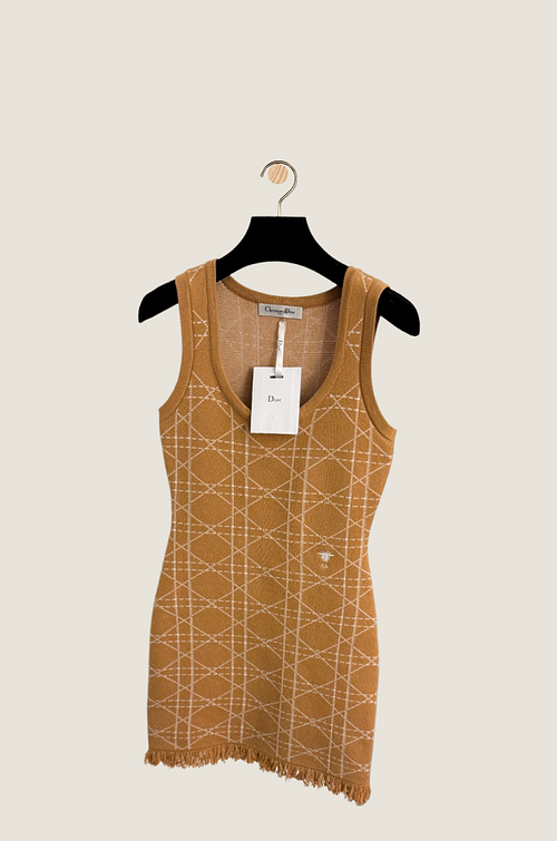 Dior “Cannage Élégance” Knit Mini Dress