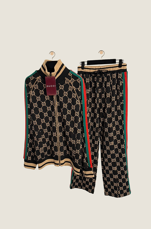 Gucci “Heritage Monogram” Knit Track Set