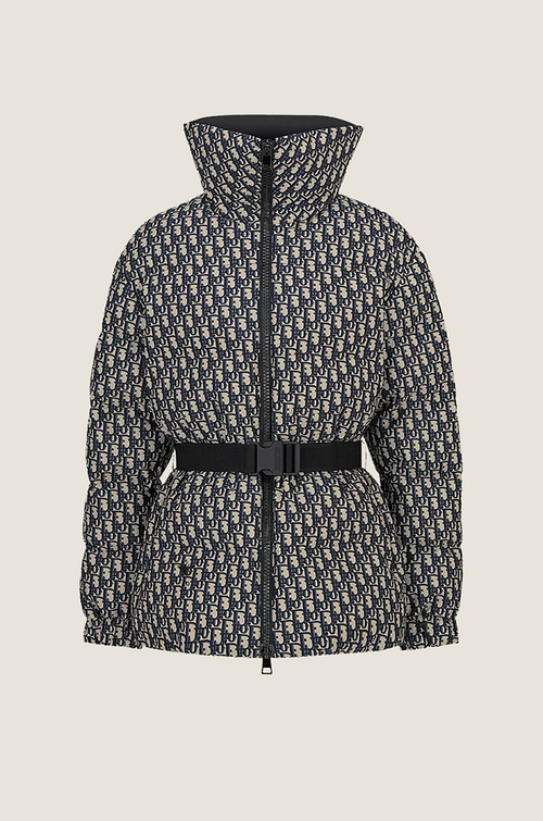 Dior “Montagne Monogram” Belted Down Puffer Jacket