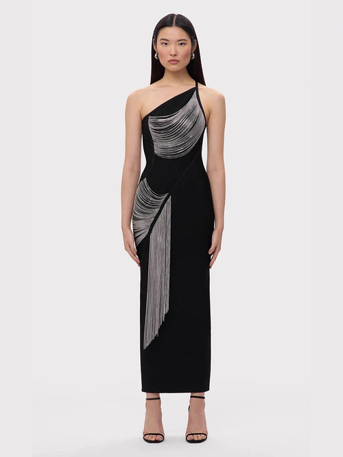 Sculptura Noire Chainfall Gown