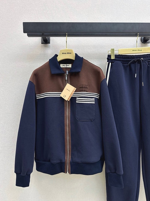 Miu Miu “Atelier Sport Luxe” Two-Piece Tracksuit Set