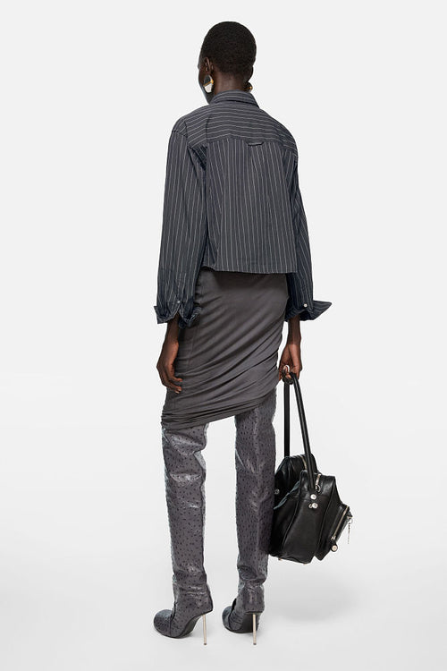 Acne Studios Atelier Cropped Pinstripe Shirt