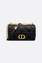 Dior “Caro Classique” Quilted Calfskin Shoulder Bag – Medium