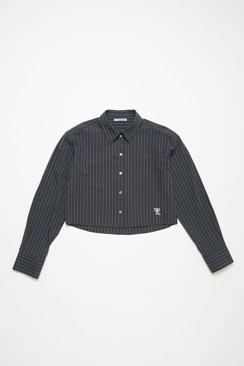 Acne Studios Atelier Cropped Pinstripe Shirt