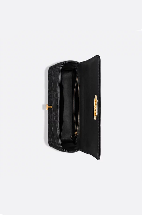Dior “Caro Classique” Quilted Calfskin Shoulder Bag – Medium