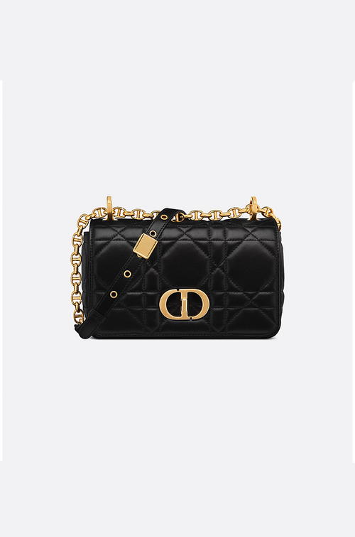 Dior “Soft Caro” Quilted Calfskin Shoulder Bag – Small