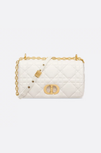 Dior “Caro Classique” Quilted Calfskin Shoulder Bag – Medium