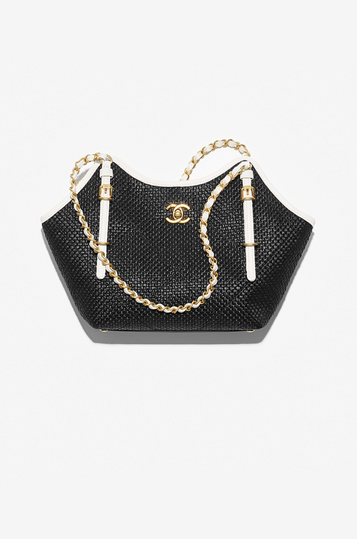 Chanel Médaillon Noir Woven Tote with Gold Chain – Limited Resort Edition
