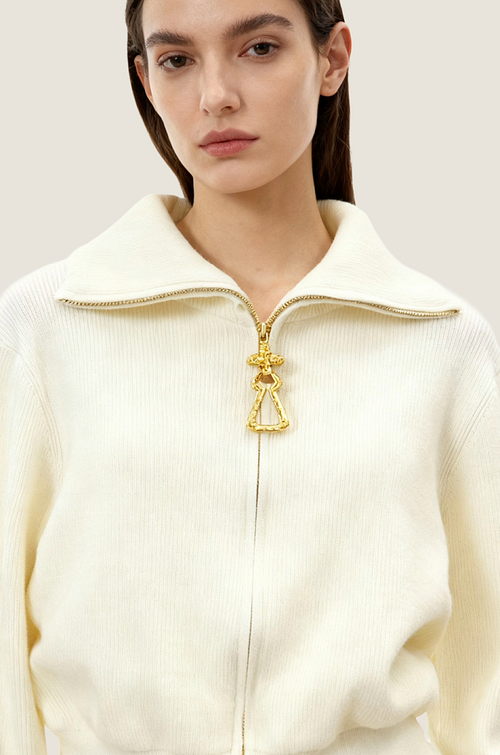 Marceau Royale Knit Zip Sweater – Luxe Edition