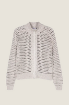 Élise Éther Knit Zip Cardigan – Haute Mesh Weave