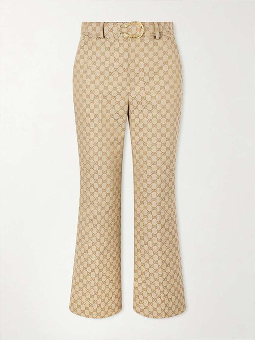 Gucci – Heritage GG Monogram Tailored Flare Trousers
