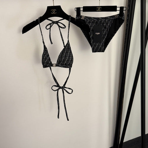Fendi – FF Éclipse Tie Triangle Bikini