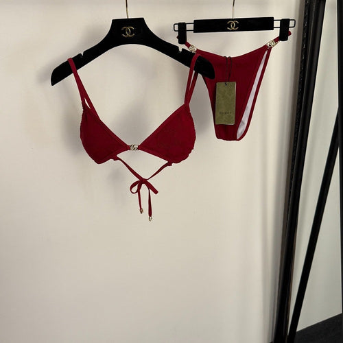Gucci – GG Rosso Mare Triangle Bikini Set