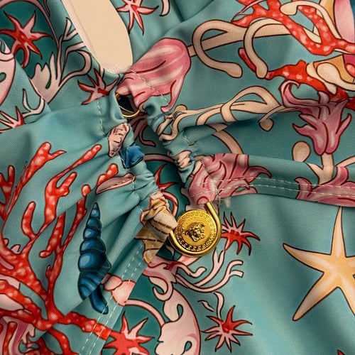 Versace – Mare Coral Garden Halter One-Piece