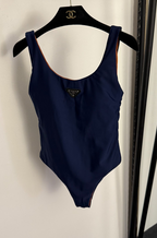 Prada Re-Nylon Triangle Logo One-Piece Swimsuit