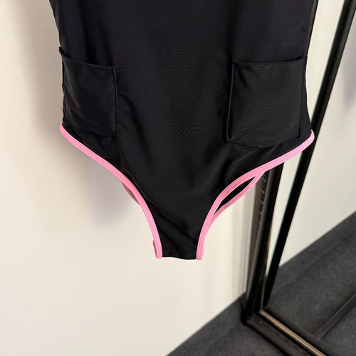 Chanel Crystal CC Trim One-Piece Swimsuit