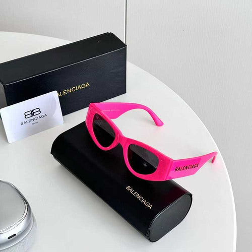 Balenciaga Logo-Print Shield Sunglasses
