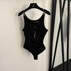 Versace -Medusa Strap Ruched Bodysuit