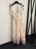 Dolce & Gabbana – Rosa Sicilia Floral Midi Dress