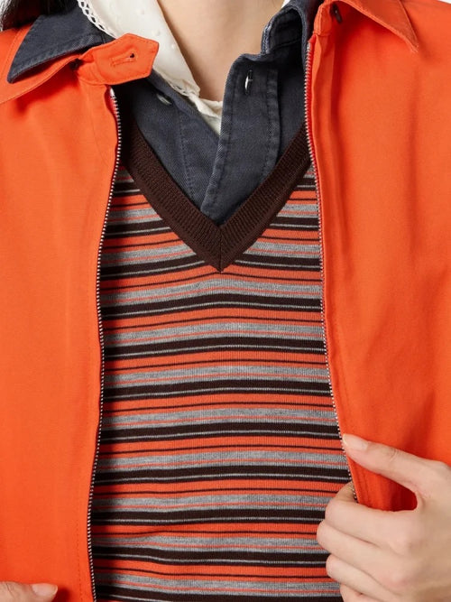 Miu Miu-Retro Stripe Logo Knit Vest