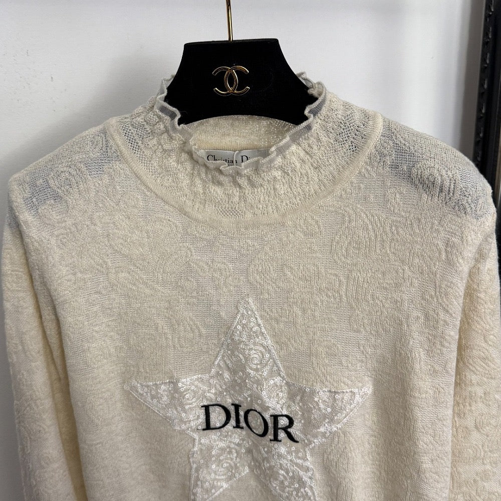 Dior Lucky Clover Embroidered Wool Cardigan – LUXE LIVING FASHIONS