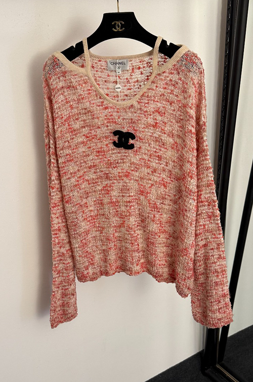 Chanel Riviera Bouclé CC Knit Top