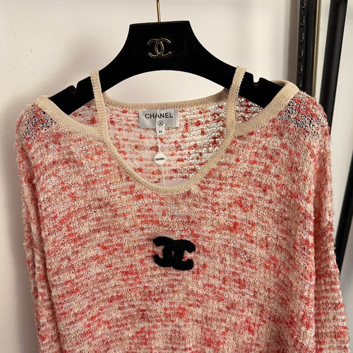 Chanel Riviera Bouclé CC Knit Top